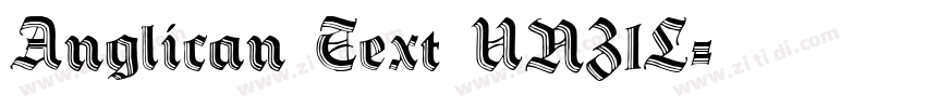 Anglican Text UNZ1L字体转换